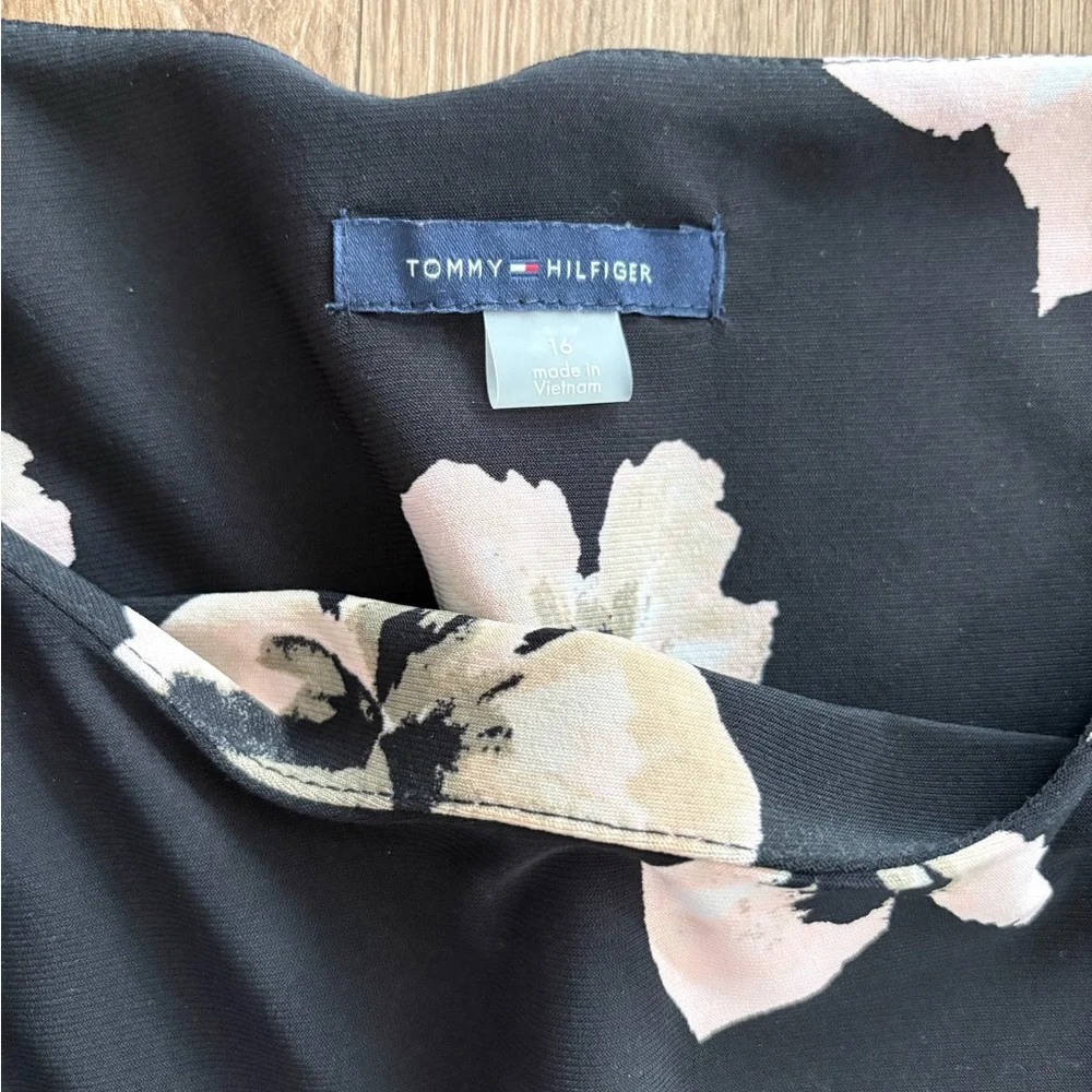 Tommy Hilfiger Black and Pink Floral Dress - Picture 3 of 3